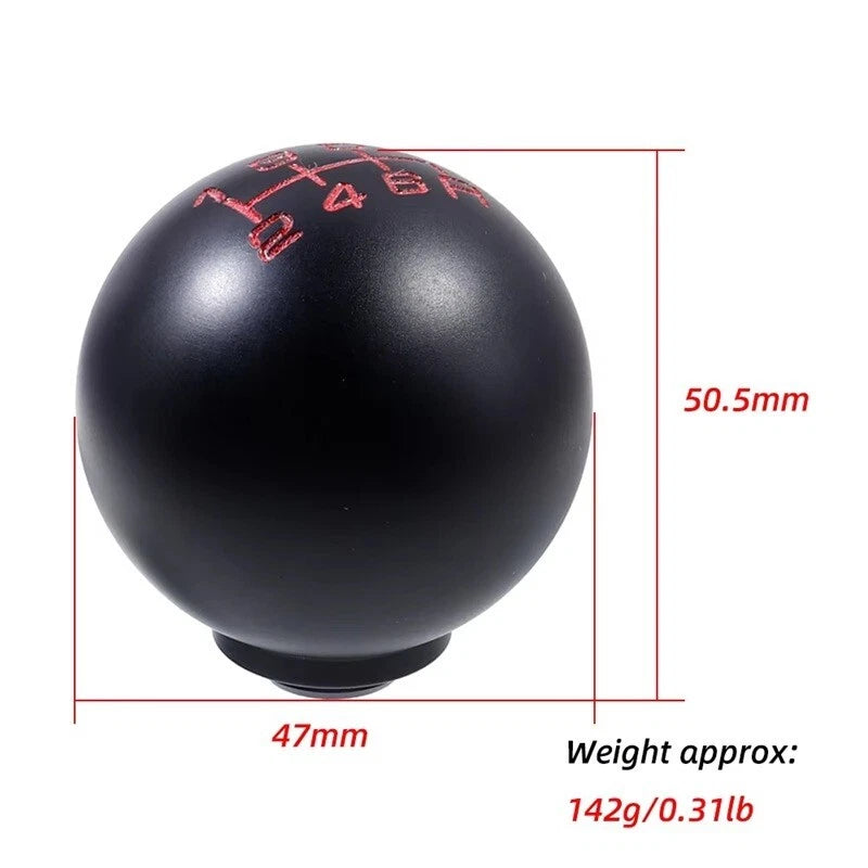 Black 5 / 6 Speed Aluminium Ball Gear Shift Knob for Honda Civic Jazz Accord
