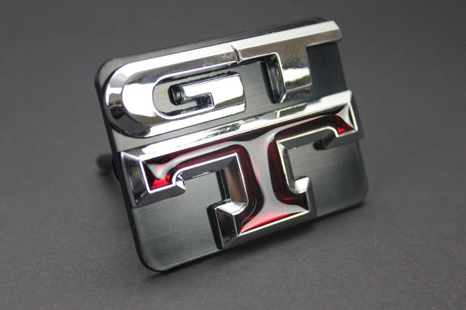 GTT Grill Badge Emblem Silver & Red for Nissan Skyline R32 R33 R34 R35 GT