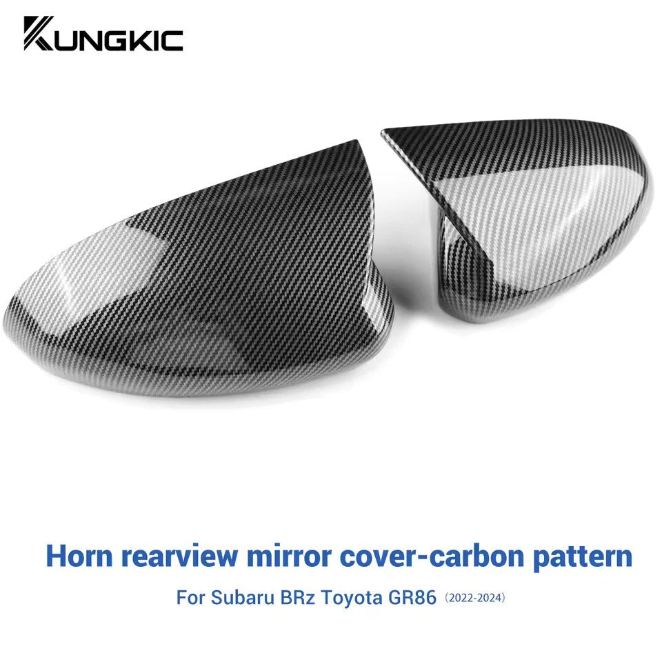 Rearview Mirror Cover Black Carbon for Toyota GR86 Subaru BRZ 2021 - 2025