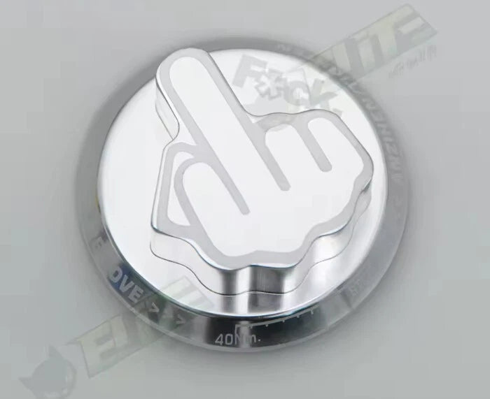 F*ck Engine Oil Cap Cover Screw on for Honda Civic Red Purple Black Blue Silver