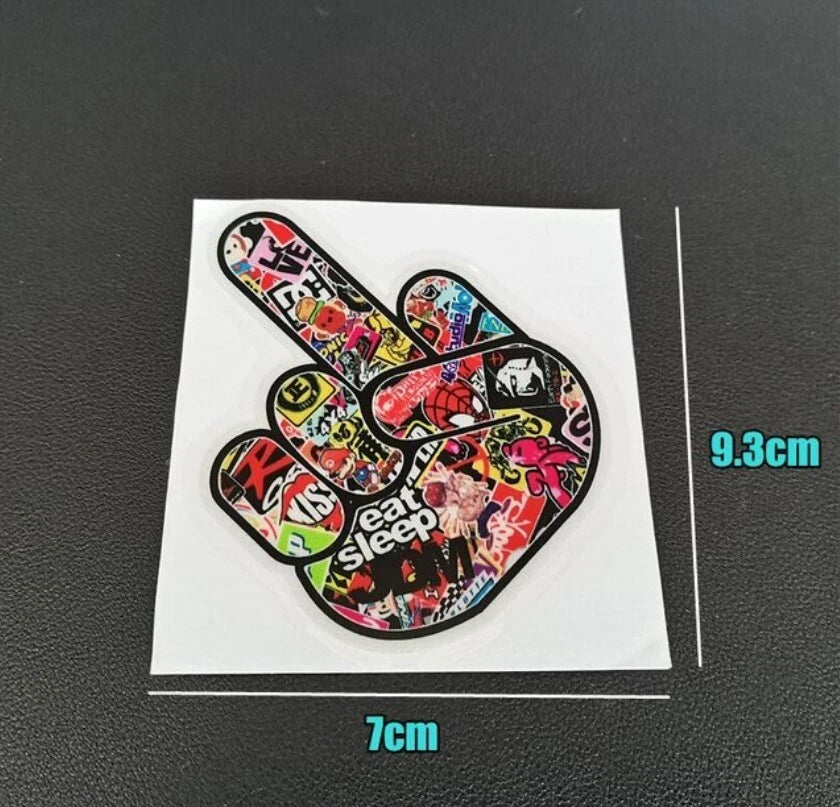 Eat Sleep JDM F*ck You Graffiti Sign Decal Sticker for Car 93mm SUV Japan