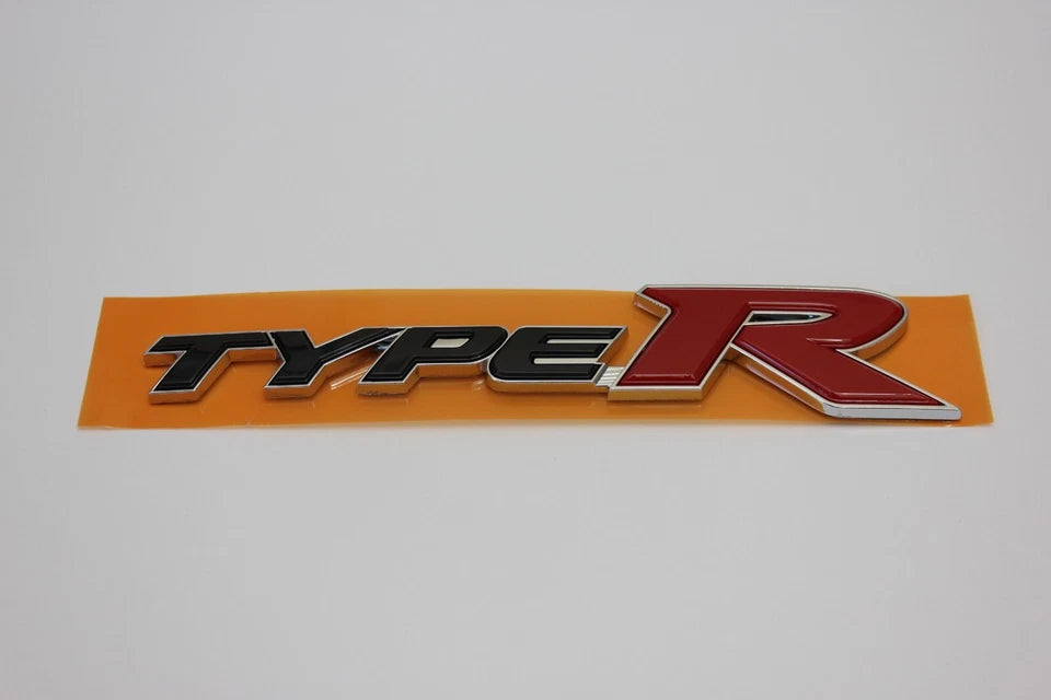 Honda Type R Boot Badge Emblem Chrome & Red 75717-SMT-E00 Integra Civic EK9 FL5