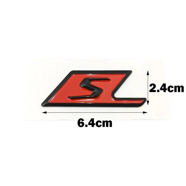 NEW S Badge Black Red Silver Gloss Matte for Mercedes AMG E63 C63 C63 E53 GLA45