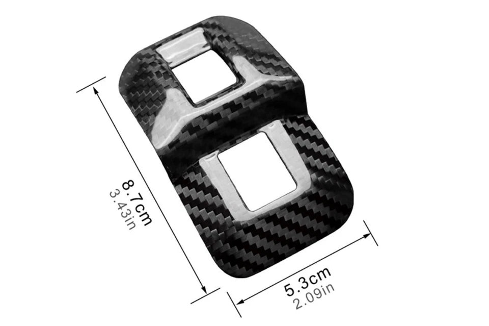 Interior Boot Button Trim Genuine Carbon Fibre fits Toyota GR86 Subaru BRZ 22 23
