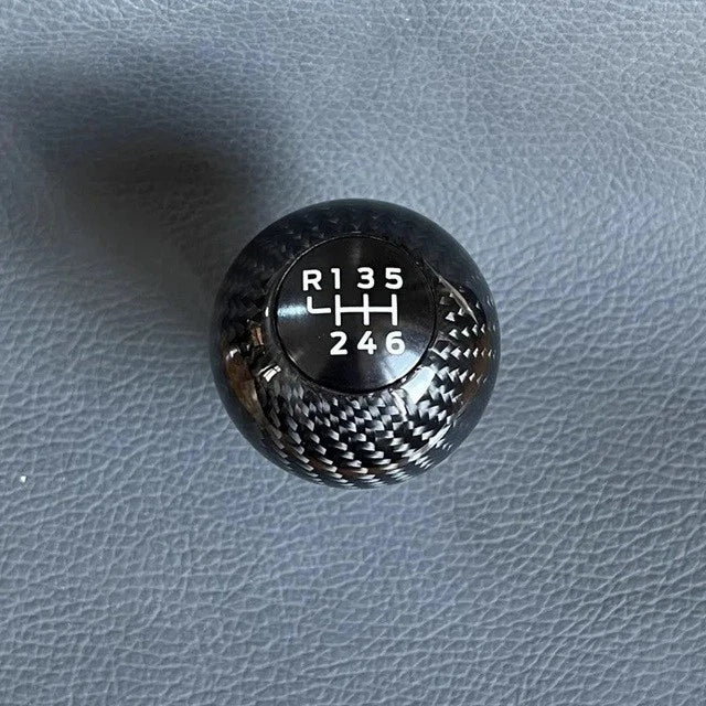 JDM Real Carbon Fibre 100 Years 6 Speed Gear Shift Knob for Mazda Mx5 Rx7 3 6