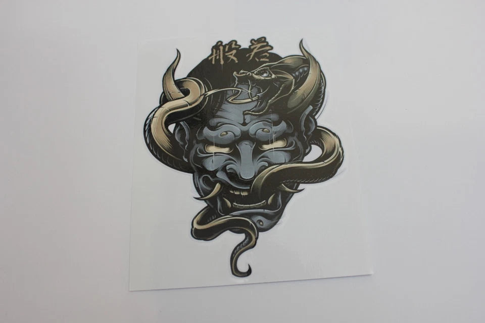 Japan Black Snake Devil Oni Decal Sticker for Car JDM Honda Toyota Mazda Hyundai