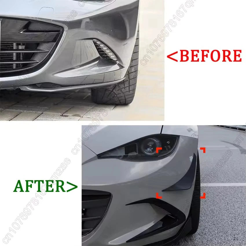 Front Bumper Wind Knife Spoiler Trim for Mazda MX-5 Miata ND 2015–2025