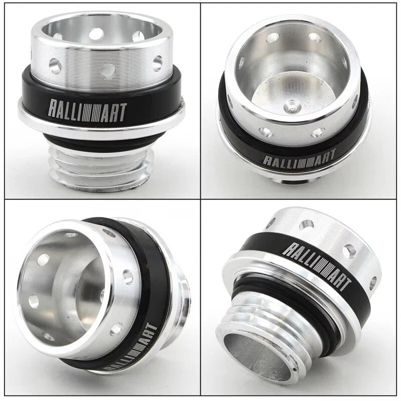 Ralliart Engine Oil Cap Cover Screw on for Mitsubishi Lancer 2008 - 2015