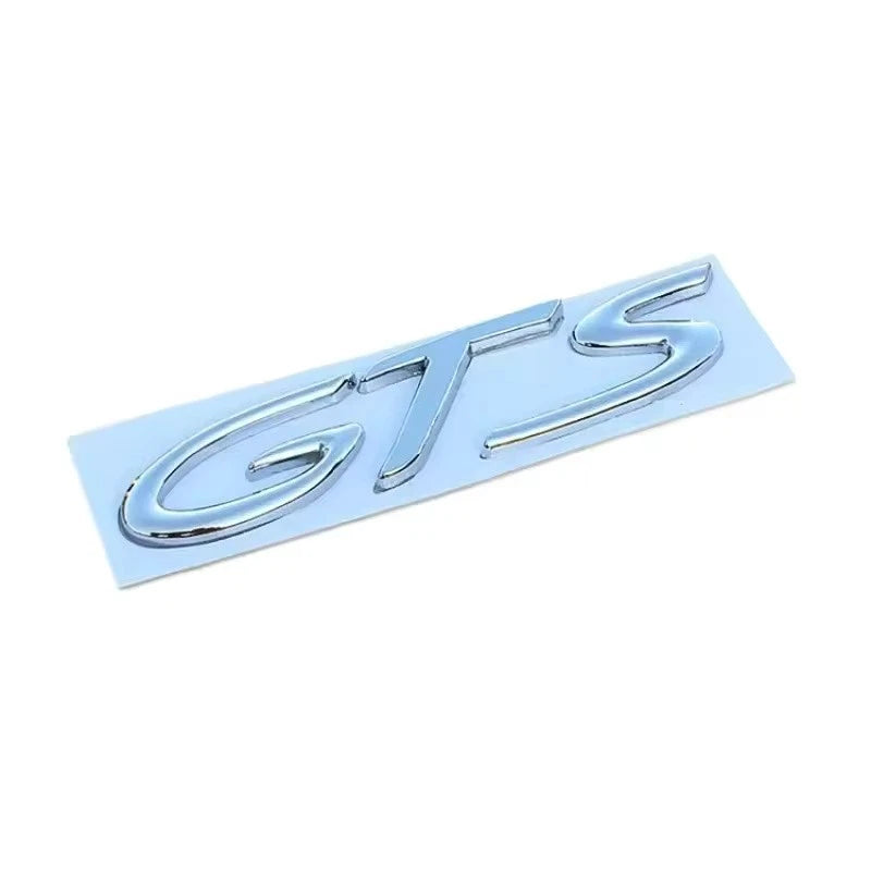 Metal GTS Emblem Red Black Silver Badge Car Sticker for Rear Trunk Fender Boot