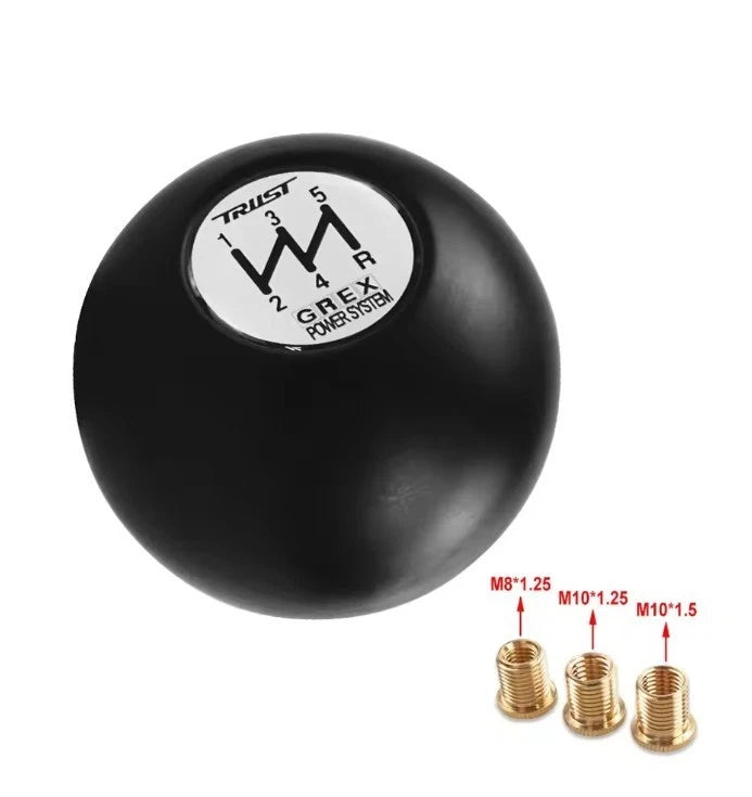 TRUST 5 Speed Ball Gear Knob M8x1.25, M10x1.25, M10x1.5 M12x1.25 NEW in Box