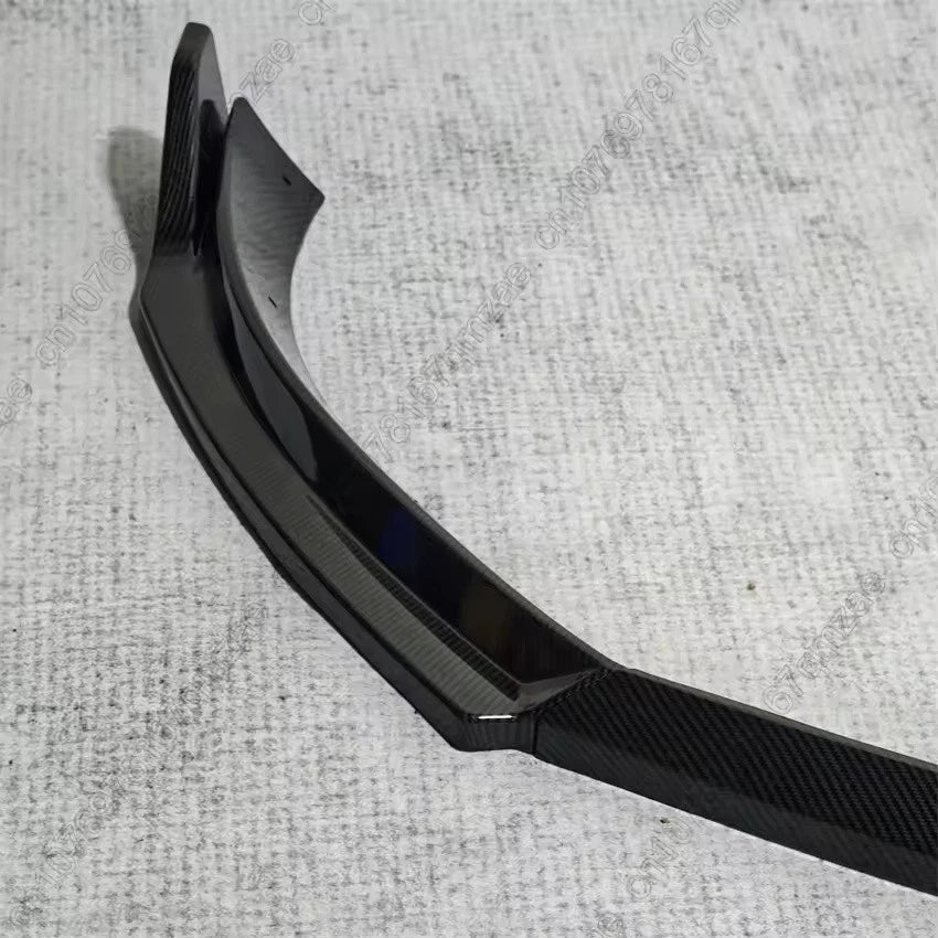 Front Bumper Splitter Lip Diffuser Black Carbon for Golf 6 MK6 TSI/TDI 2008–2012