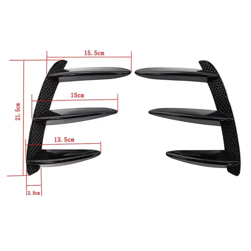 Rear Bumper Spoiler Air Vent Canard Splitter for Mercedes-Benz A Class W176-A45
