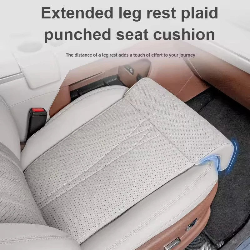 Black Car Seat Leg Extender with Memory Foam Cushion Suede Auto Seat Padding NEW