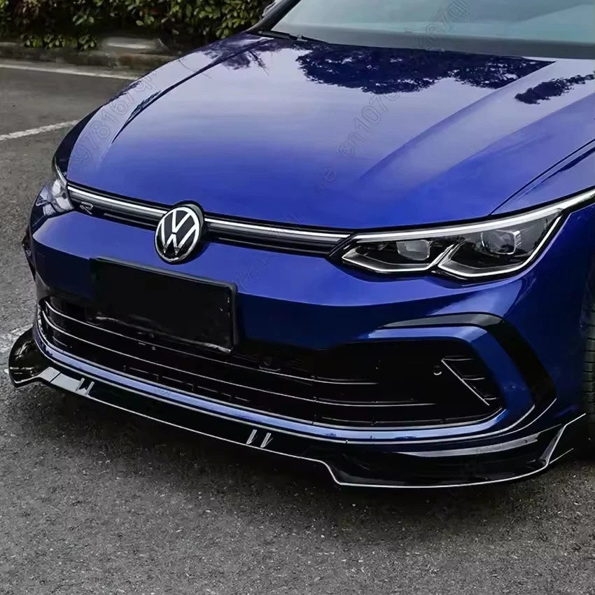 Front Bumper Chin Protector Lip Spoiler Body Kit for VW Golf 8 MK8 R-Line
