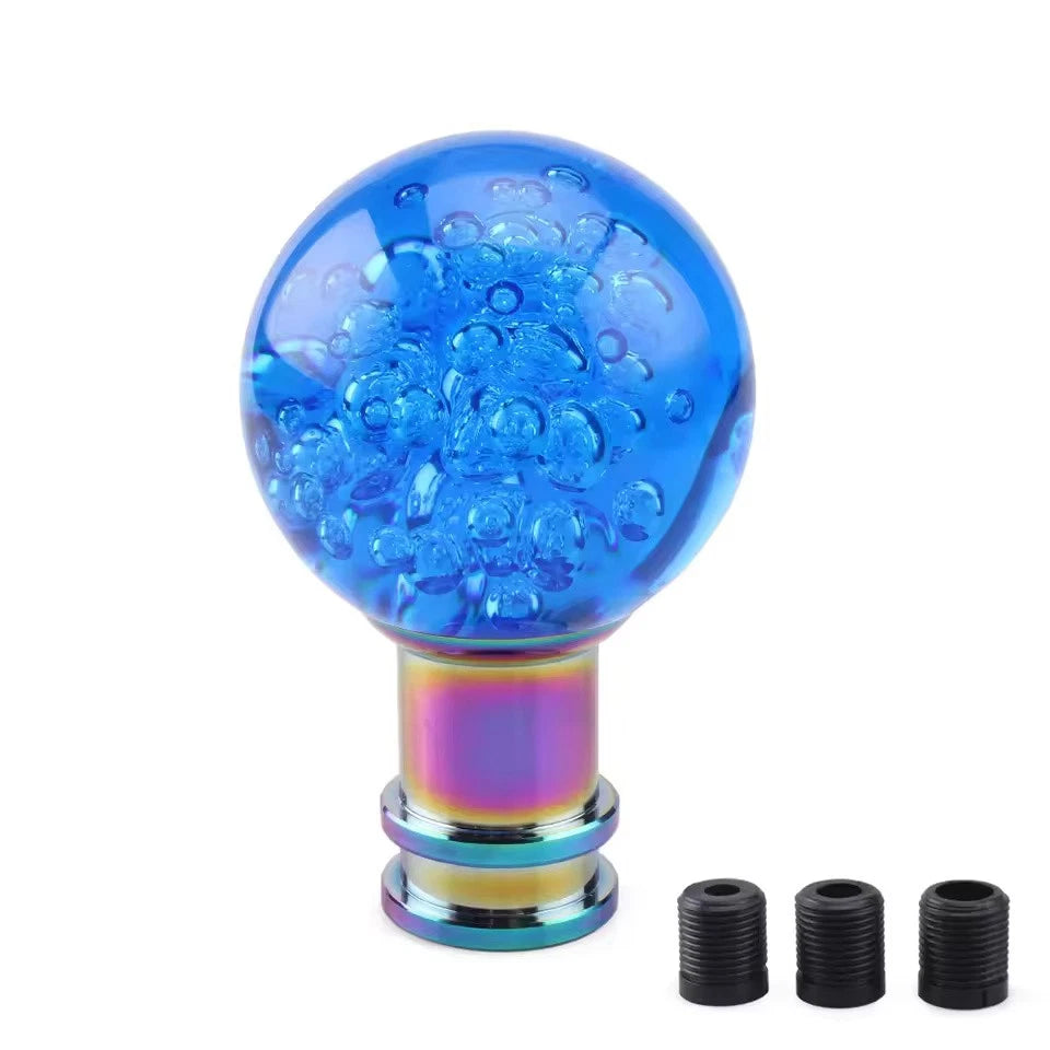 Crystal Transparent Bubble Shift Gear Knob M12x1.25 M10x1.25 M10x1.5 M8x1.25