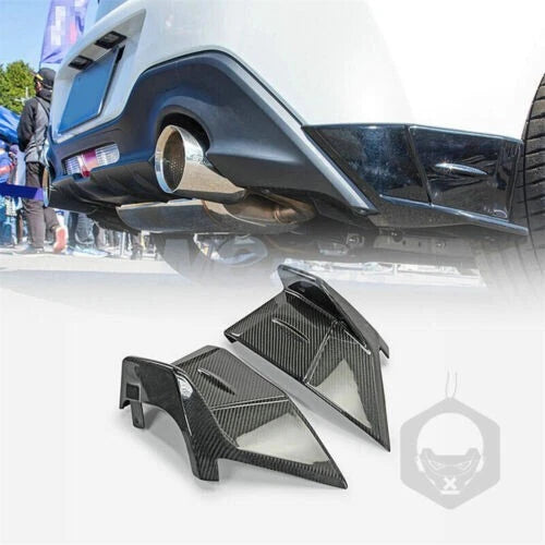 Rear Bumper Pod Canards Genuine Carbon Fibre fits Toyota GR86 & Subaru BRZ 22 23