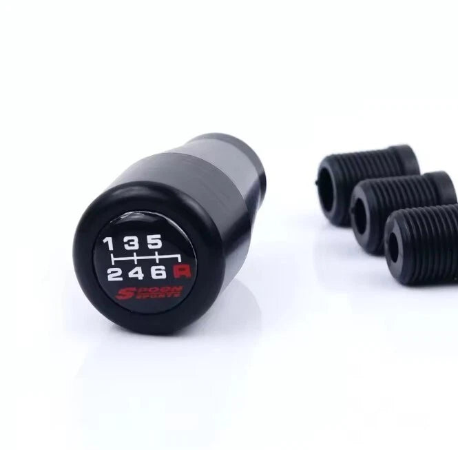 Spoon 5 & 6 Speed Configuration Aluminium Ball Gear Shift Knob M12 M10 M8