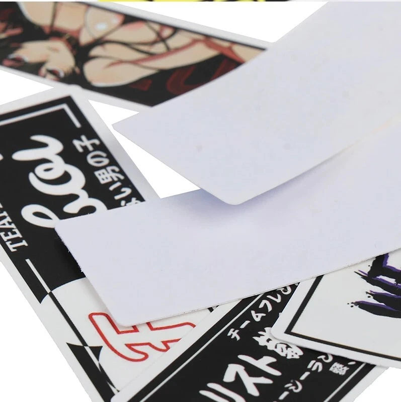 50x Japanese JDM Anime Manga Kanji Decal Sticker for Car Bike Computer Suitcase