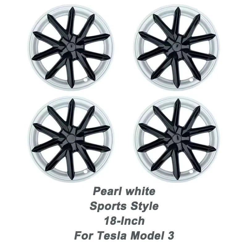 Sport Style 18-Inch Wheel Rim Covers Hubcaps for Tesla Model 3 2021–2023