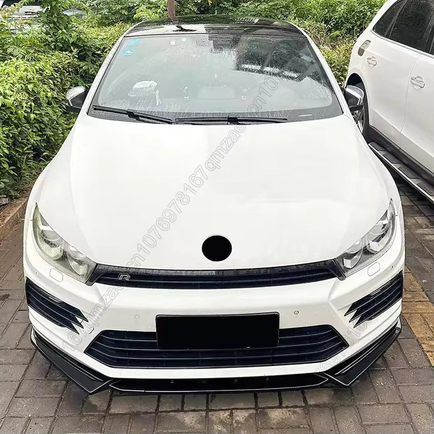 3Pcs Front Bumper Lip Splitter Diffuser for Volkswagen Scirocco MK3 R 2014–2017
