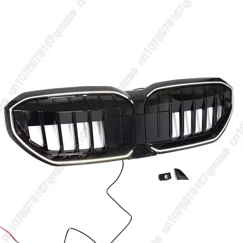 2024–2025 BMW 5 Series G60 520i 530e i5 xDrive40 LED Front Grille Gloss Black