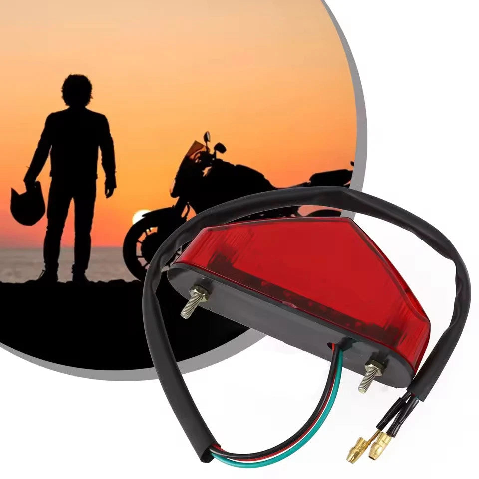 Universal 12-LED Motorcycle Taillight Red Brake/Stop Lamp for Rear Fender