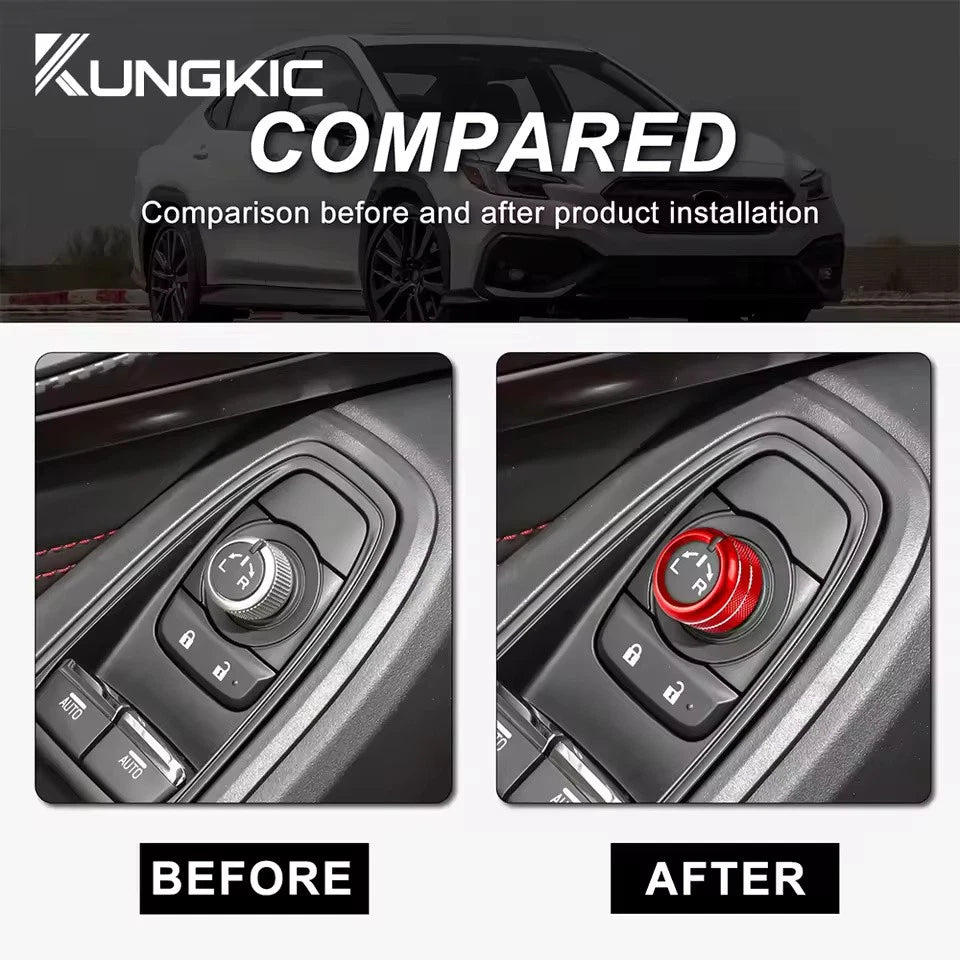Mirror Adjustment Knob Cover for Subaru WRX BRZ 22 - 25 Crosstrek Impreza 24 25