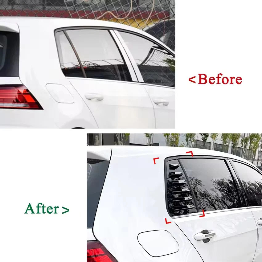 Rear Window Louver Cover Trim for VW Golf 7 GTI R Sporty 2013–2019