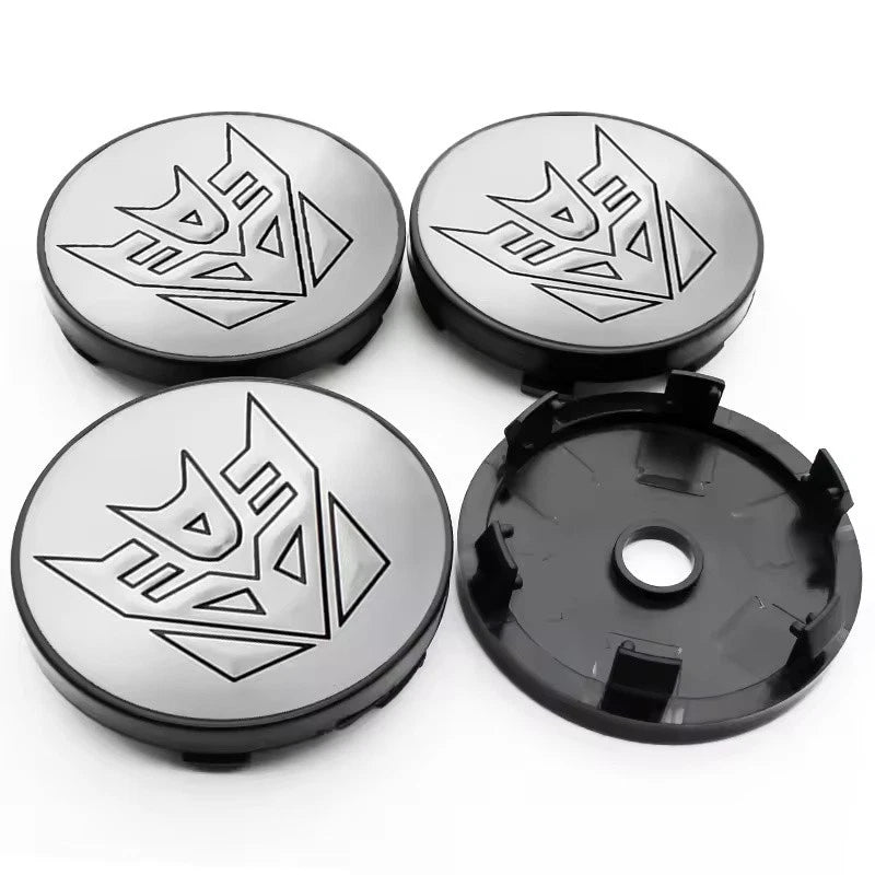 4PCS Transformers Autobots Decepticon Wheel Center Cap Hub Covers 56mm & 60mm