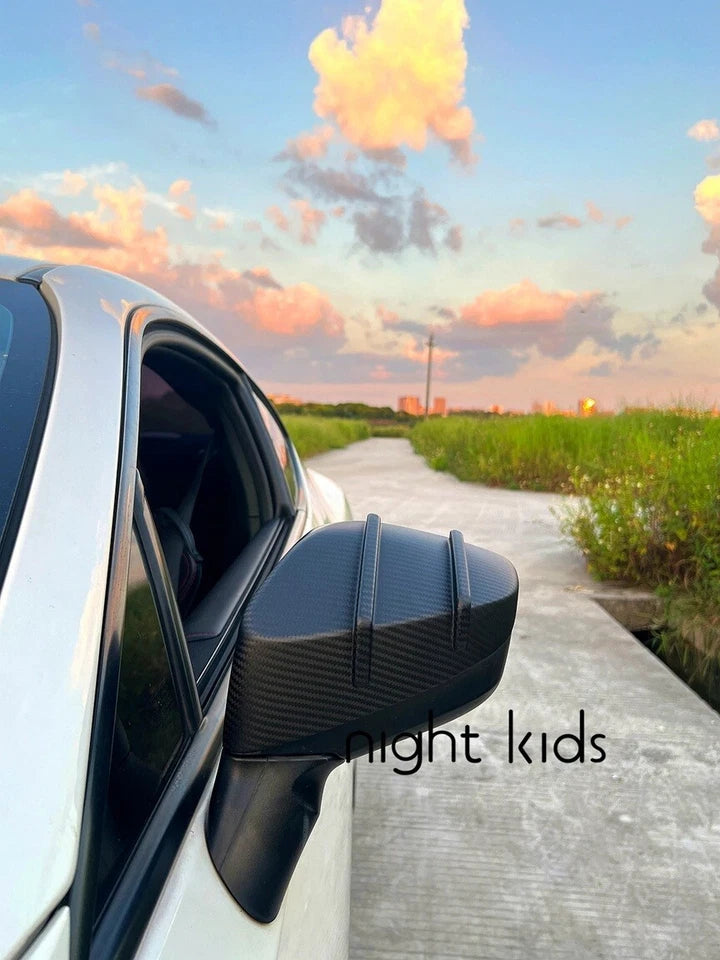 Night Kids Side Mirror Fin Covers Carbon Fibre fits Toyota GT 86 & Subaru BRZ