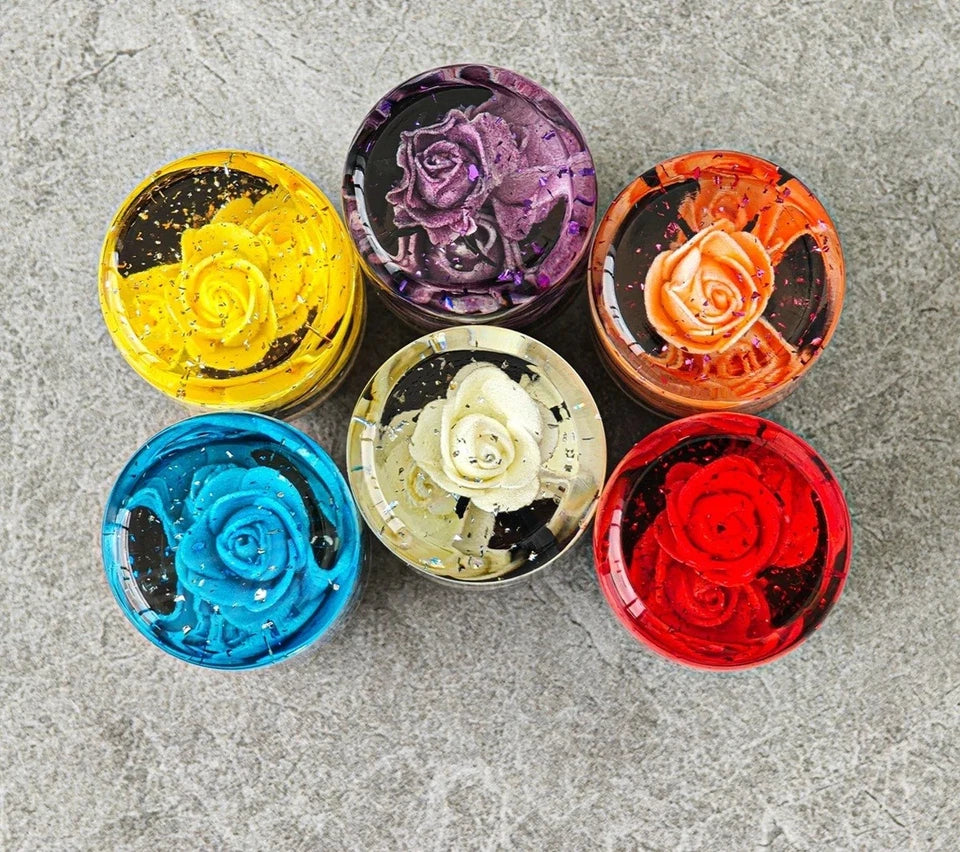 Flower Gear Shift Knob M12x1.25 M10x1.5 Mx1.25 M8x1.25 Orange Purple White Red