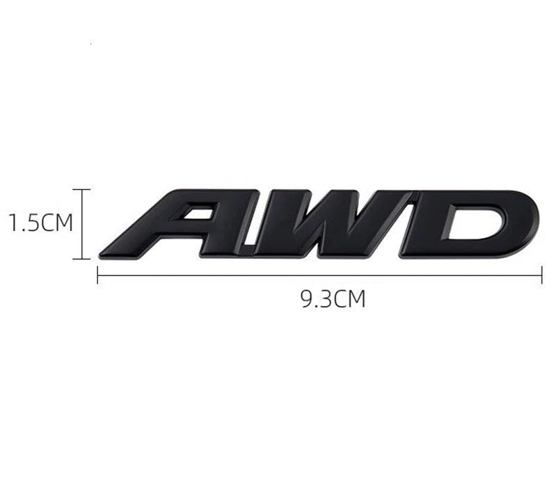 AWD Black Car Badge Emblem for Ute SUV Toyota Nissan Mazda Ford Holden Subaru