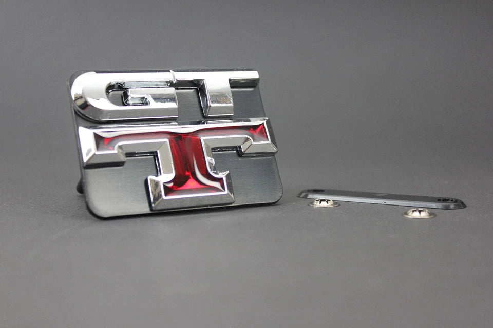 GTT Grill & Boot Badge Emblem Silver & Red for Nissan Skyline R32 R33 R34 R35 GT