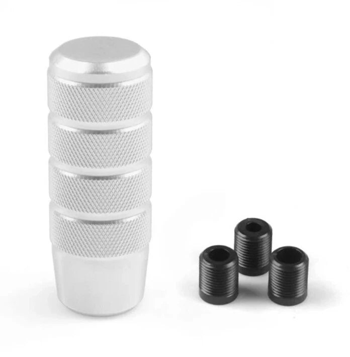 JDM Circle Easy Grip Knurled Gear Shift Knob LikeWise Style Non Slip Aluminum