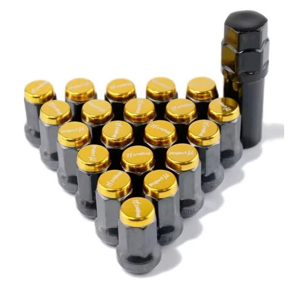 Project Composite Spec Lock Lug Nuts M12x1.25 M12x1.5 20Pcs Set Closed Ended