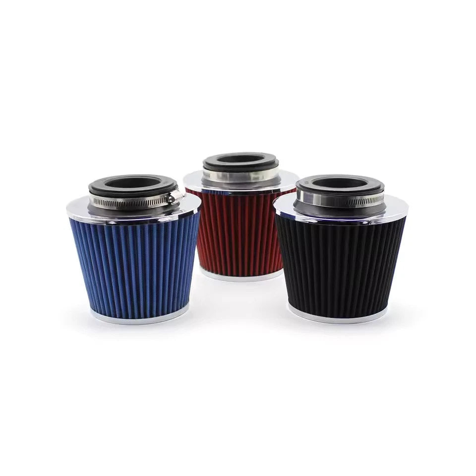 Performance High Flow Cold Air Intake Filter Kit with 63 70 76 80 90mm Adapters