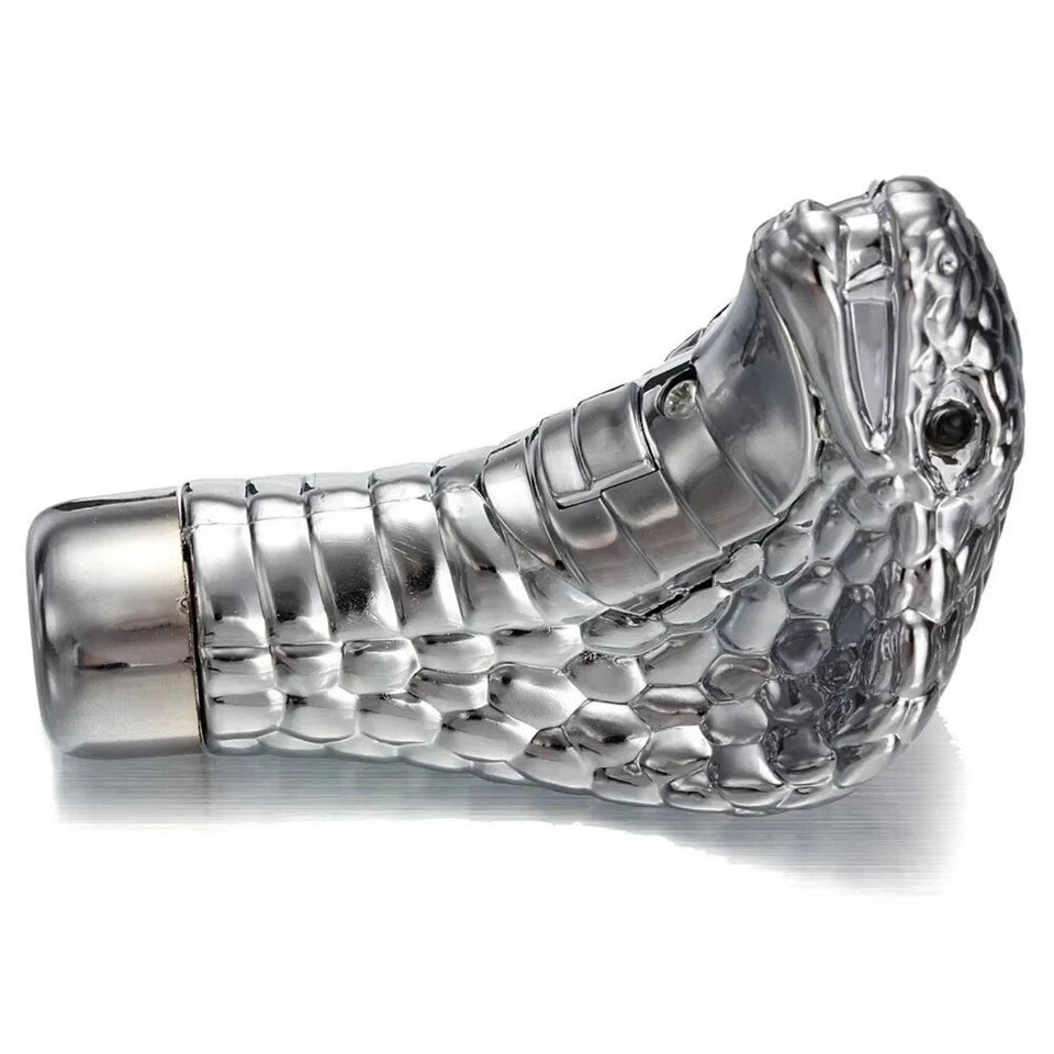 Chrome Silver Snake Cobra Gear Knob with Light Up Eyes NEW Sealed