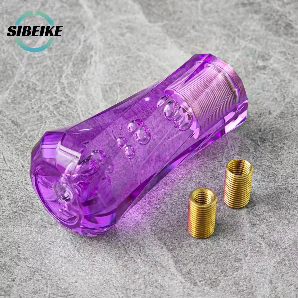 JDM 10CM Crystal Acrylic Gear Shift Knob M12x1.25 M10x1.5 M10x1.25 M8x1.25