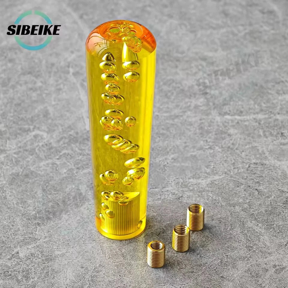 JDM Crystal Bubble Shift Gear Knob 15cm M12x1.25 M10x1.5 M10x1.25 M8x1.25