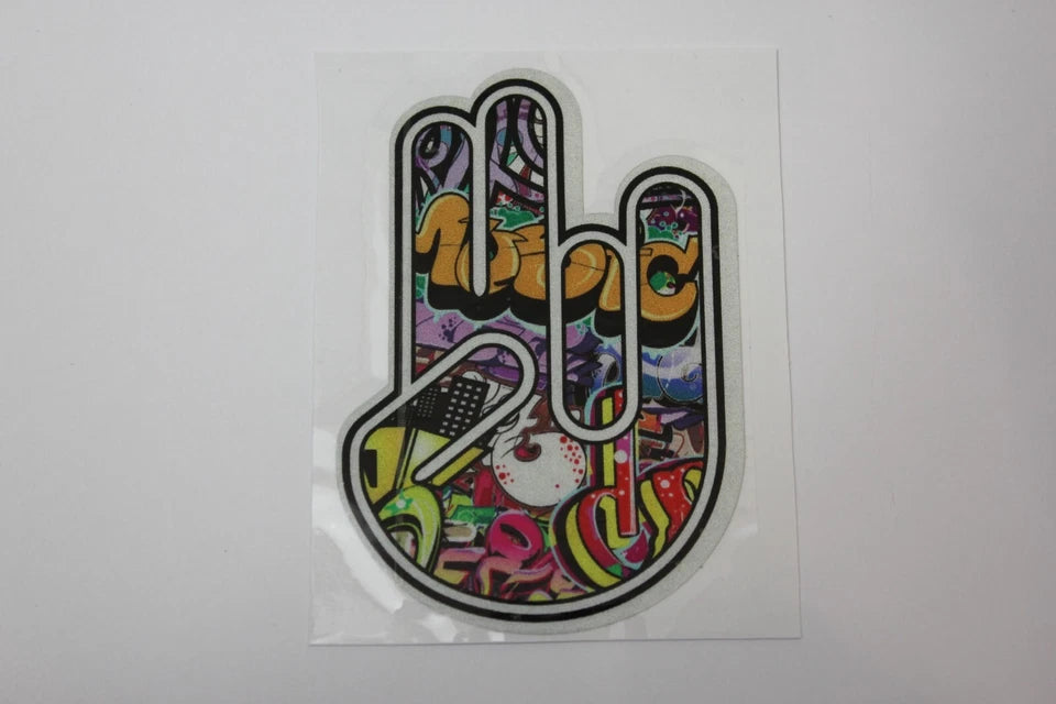 JDM Hand Sign Decal Sticker for Toyota Nissan Subaru Nissan Mitsubishi Mazda