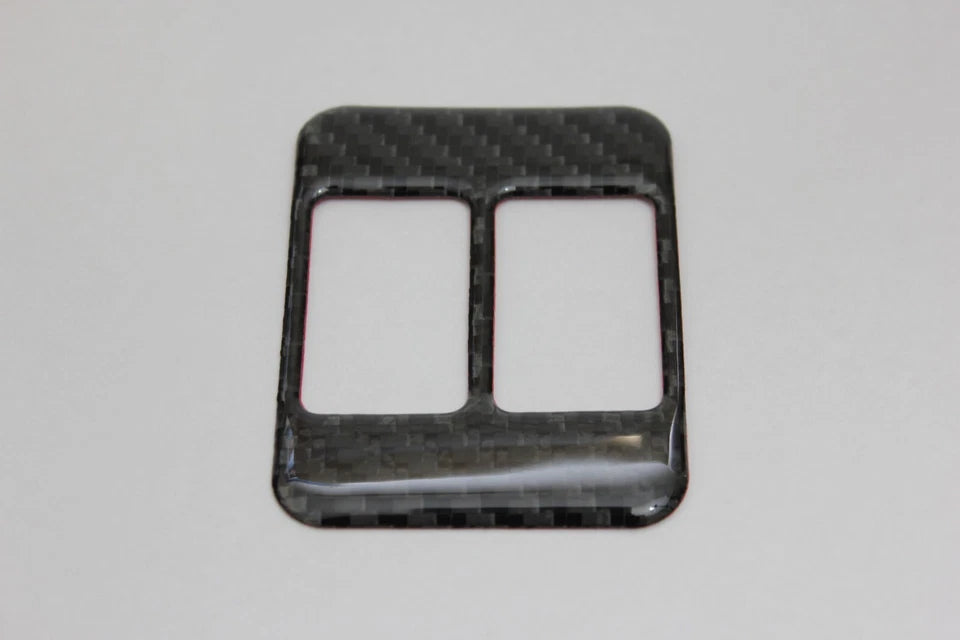 Night Kids Seat Warmer Button Trim Cover Carbon Fibre fits Toyota 86 Subaru BRZ