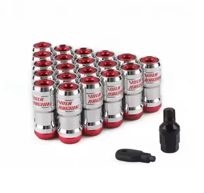 VOLK Racing Heptagon Formula Steel Lock Lug Nuts M12x1.25 M12x1.5 20Pcs Set