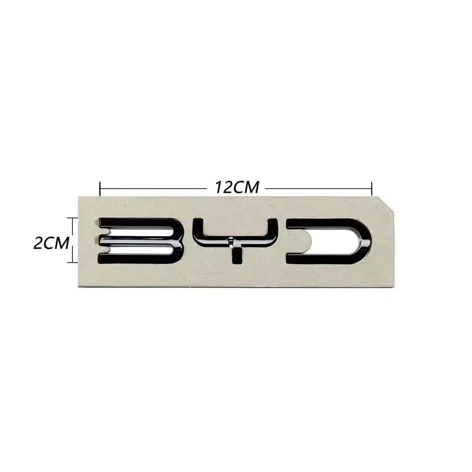 Build Your Dreams Silver Black Boot Trunk Badge Emblem for BYD SEAL SONG Plus