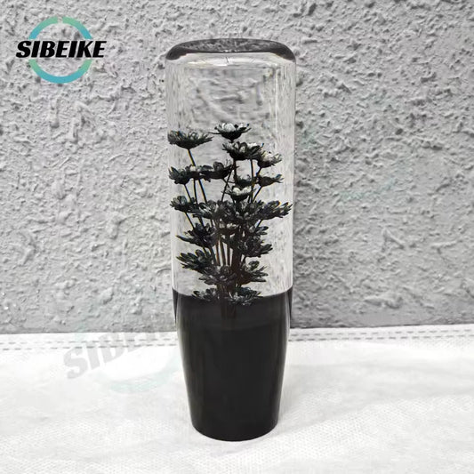15cm JDM Transparent Flower Gear Shift Knob M12x1.25 M10x1.5 M10x1.25 M8x1.25