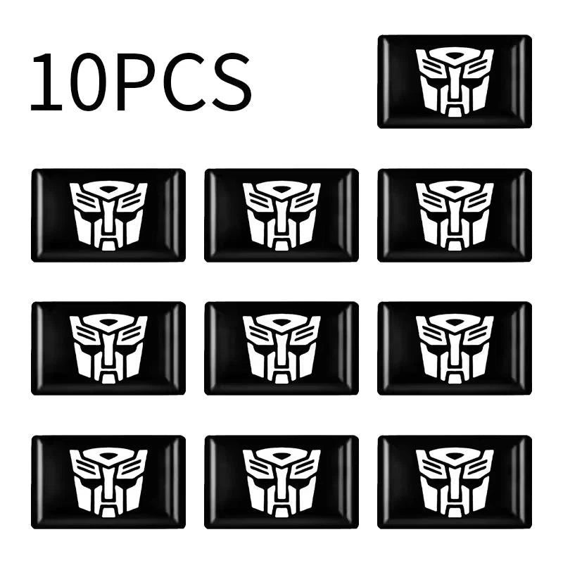 3D Epoxy Transformers Car Emblem Badge Autobots and Decepticons Logo Stickers