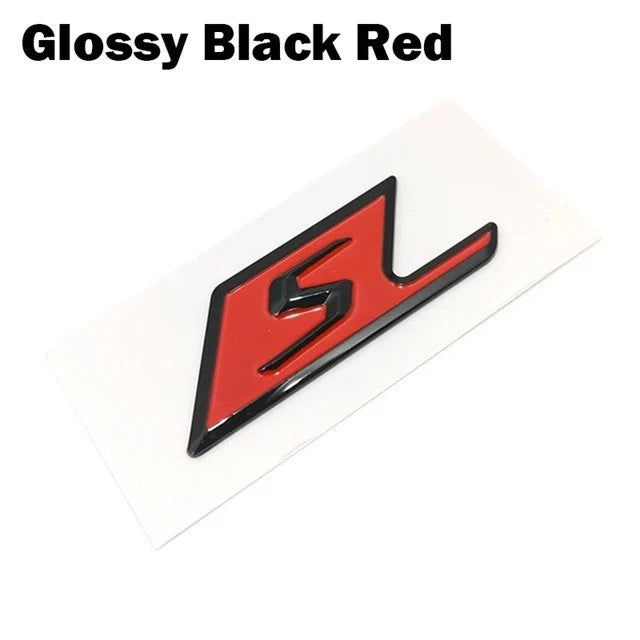 NEW S Badge Black Red Silver Gloss Matte for Mercedes AMG E63 C63 C63 E53 GLA45