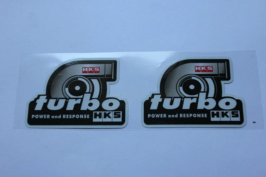 2 x HKS Turbo Sticker Decals for Toyota Mazda Nissan Honda Subaru Mitsubishi