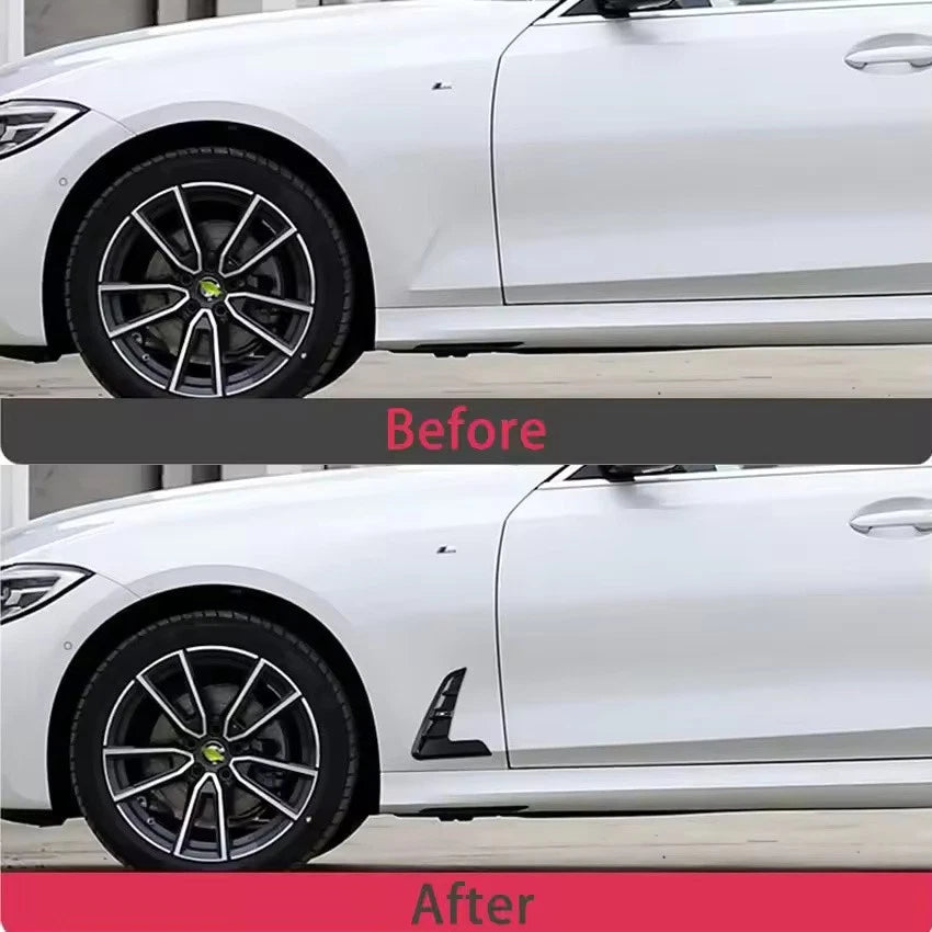2Pcs Side Fender Air Outlet Trim Exterior Sticker for BMW 3 Series G20 G28