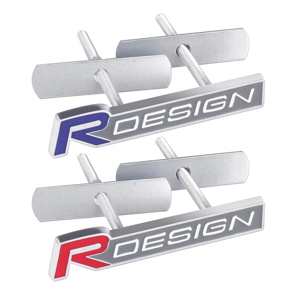 R Design Grille Badge Emblem for Volvo XC90 S60 XC60 S80 V40 XC70 V60 XV40 V90