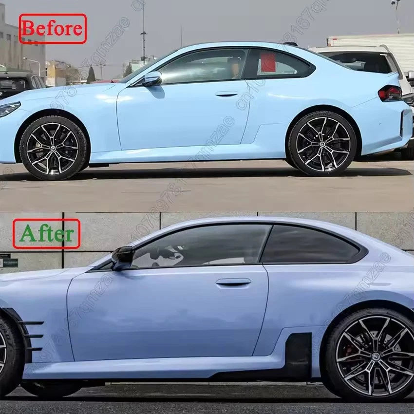 Side Skirt Winglets MP Style Thickened Black Door Splitters for BMW 2 Series M2